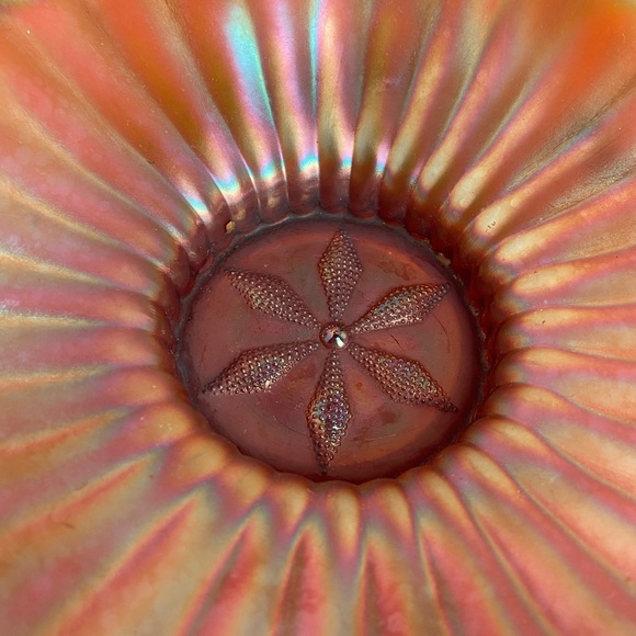 Vintage Dugan Cosmos Carnival Glass Dish - Picture 6 of 6